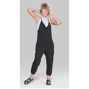 NWT V Neck Knit Jumpsuit